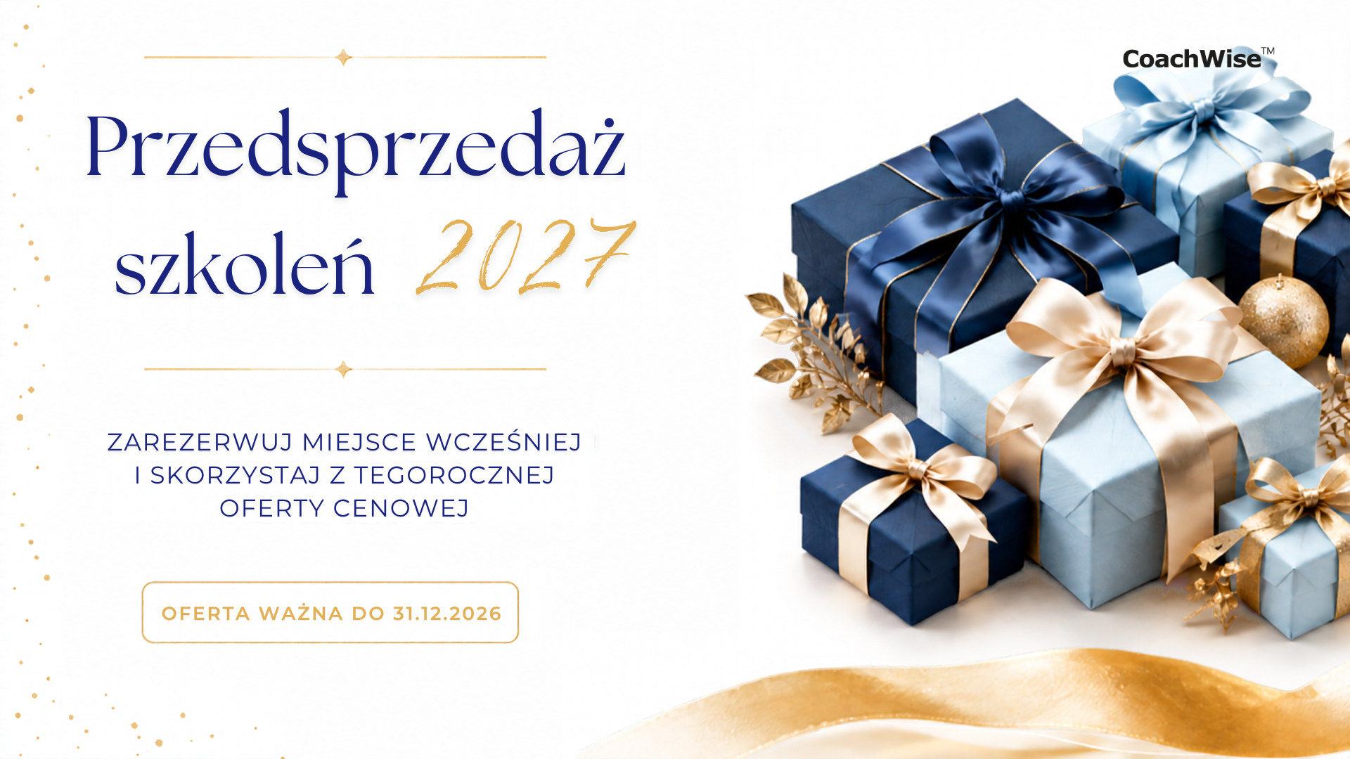 Ruszyła przedsprzedaż szkoleń i usług na 2027r.